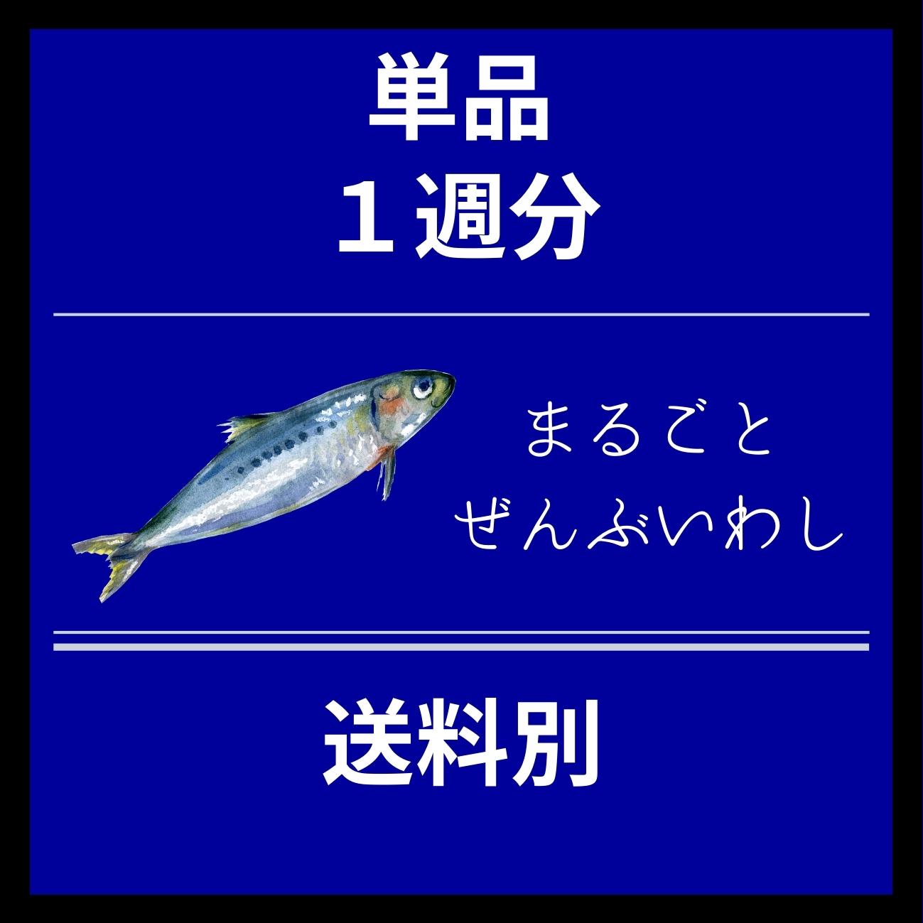 まるごとぜんぶいわし 単品 1週分 送料別